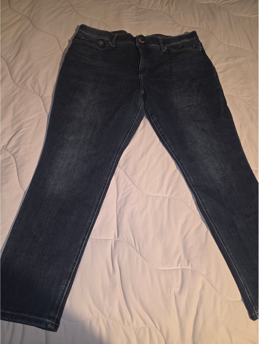 LEE Women's Skinny Jeans Blue Denim Slim Fit Stretch Wash 5-Pocket  - 18